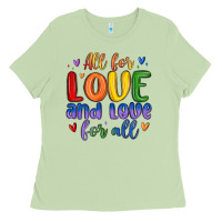 Matcha all for love and love for all Ladies Tee - MaliasSmallBusiness