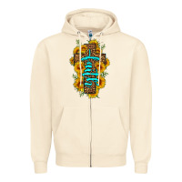 Sandshell faith sunflower leopard cross olivia Zipper Hoodie - OliviaCreatesArt