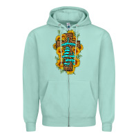 Seafoam faith sunflower leopard cross olivia Zipper Hoodie - OliviaCreatesArt