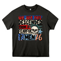 Asphalt we are not descended from a fearful me Heavy Core Tee - MaliasSmallBusiness