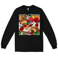 Black mexican  seamless pattern Long Sleeve Tee - texasbilliewilder
