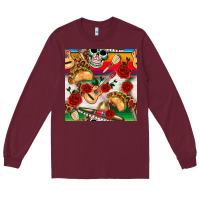 Burgundy mexican  seamless pattern Long Sleeve Tee - texasbilliewilder