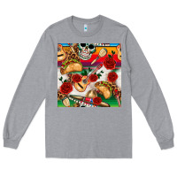 Heather Grey mexican  seamless pattern Long Sleeve Tee - texasbilliewilder