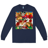 Navy mexican  seamless pattern Long Sleeve Tee - texasbilliewilder
