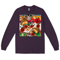 Plum mexican  seamless pattern Long Sleeve Tee - texasbilliewilder