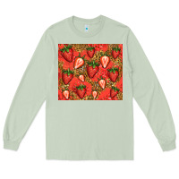 Matcha strawberries Long Sleeve Tee - Jasminsmagicworld