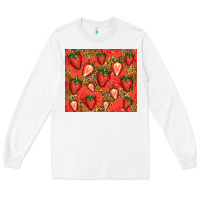 White strawberries Long Sleeve Tee - Jasminsmagicworld