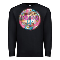 Black teacher life earrings Premium Sweatshirt - BundleAndBundleShop