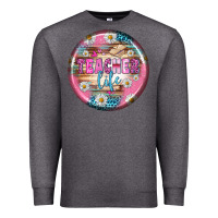 Charcoal Heather teacher life earrings Premium Sweatshirt - BundleAndBundleShop