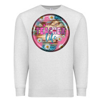 Oatmeal Heather teacher life earrings Premium Sweatshirt - BundleAndBundleShop