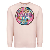 Pale Pink teacher life earrings Premium Sweatshirt - BundleAndBundleShop