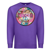 Purple teacher life earrings Premium Sweatshirt - BundleAndBundleShop