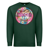 Sports Green teacher life earrings Premium Sweatshirt - BundleAndBundleShop