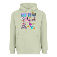 Matcha birthday girl 4 Heavyweight Hoodie - BundleAndBundleShop