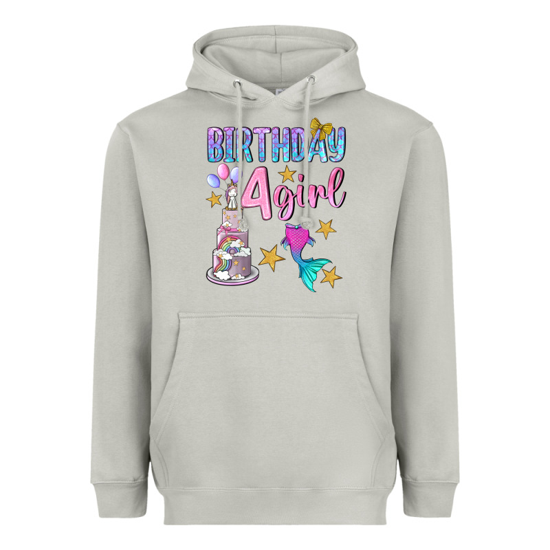 Birthday Girl 4 Heavyweight Hoodie by BundleAndBundleShop | Teevron
