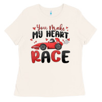 Bone you make my heart race valentine's day Ladies Tee - MaliasSmallBusiness