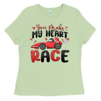 Matcha you make my heart race valentine's day Ladies Tee - MaliasSmallBusiness