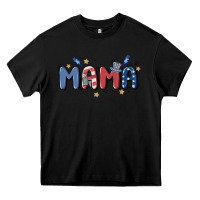 Black 4th july mama Heavy Core Tee - MaliasSmallBusiness