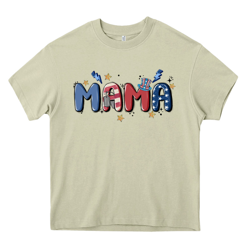 4th July Mama Heavy Core Tee by MaliasSmallBusiness | Teevron