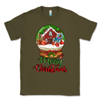 Army Green Merry Christmas Classic Tee - LillyAllenDesigns