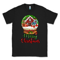 Black Merry Christmas Classic Tee - LillyAllenDesigns