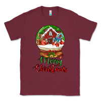 Burgundy Merry Christmas Classic Tee - LillyAllenDesigns