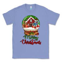 Colony Blue Merry Christmas Classic Tee - LillyAllenDesigns
