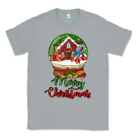 Heather Grey Merry Christmas Classic Tee - LillyAllenDesigns
