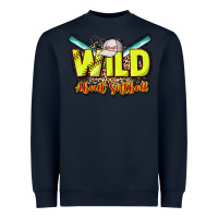 Navy Wild about Softball Heavyweight Sweatshirt - HowdyJamesFarm