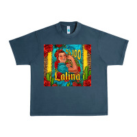 Midnight Navy hundred percent latina strong woman Urban Heavy Tee - Jasminsmagicworld