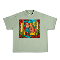 Oil Green hundred percent latina strong woman Urban Heavy Tee - Jasminsmagicworld