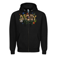 Black army mom Zipper Hoodie - FaDigitalArtStudio