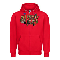 Red army mom Zipper Hoodie - FaDigitalArtStudio