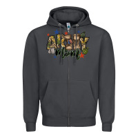 Smoke army mom Zipper Hoodie - FaDigitalArtStudio