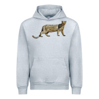 Heather Grey Jaguarundi Urban Hoodie - LillyAllenDesigns