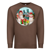 Chestnut Christmas snowman Premium Sweatshirt - FaDigitalArtStudio