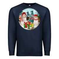 Navy Christmas snowman Premium Sweatshirt - FaDigitalArtStudio