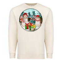 Sandshell Christmas snowman Premium Sweatshirt - FaDigitalArtStudio