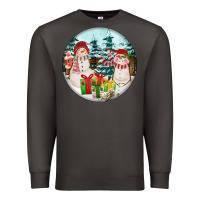 Smoke Christmas snowman Premium Sweatshirt - FaDigitalArtStudio