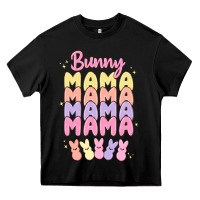 Black bunny mama Heavy Core Tee - MaliasSmallBusiness