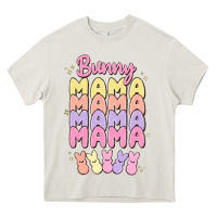 Cream bunny mama Heavy Core Tee - MaliasSmallBusiness