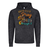 Vintage Black pray on it pray over it pray through it Vintage Hoodie - Artiststas