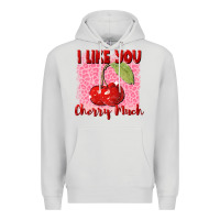 Dove Grey I like you cherry much Valentine's Day Premium Hoodie - FaDigitalArtStudio