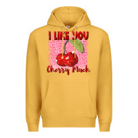 Mustard I like you cherry much Valentine's Day Premium Hoodie - FaDigitalArtStudio