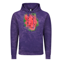 Cloud Purple watermelon glitter watercolor brushstrokes patch Vintage Hoodie - RanaPortraitStore