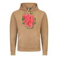 Vintage Camel watermelon glitter watercolor brushstrokes patch Vintage Hoodie - RanaPortraitStore