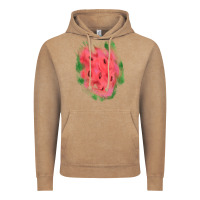 Vintage Coffee watermelon glitter watercolor brushstrokes patch Vintage Hoodie - RanaPortraitStore