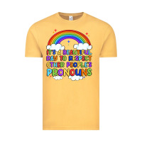 Vintage Mustard it's a beautiful day to respect other people's pro Vintage Tee - Artiststas