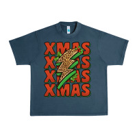 Midnight Navy xmas lightning bolt Urban Heavy Tee - Jasminsmagicworld