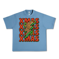 Pebble Blue xmas lightning bolt Urban Heavy Tee - Jasminsmagicworld